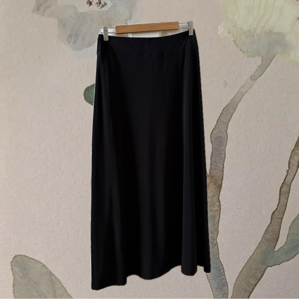 Tribal Elegant Black Maxi Skirt